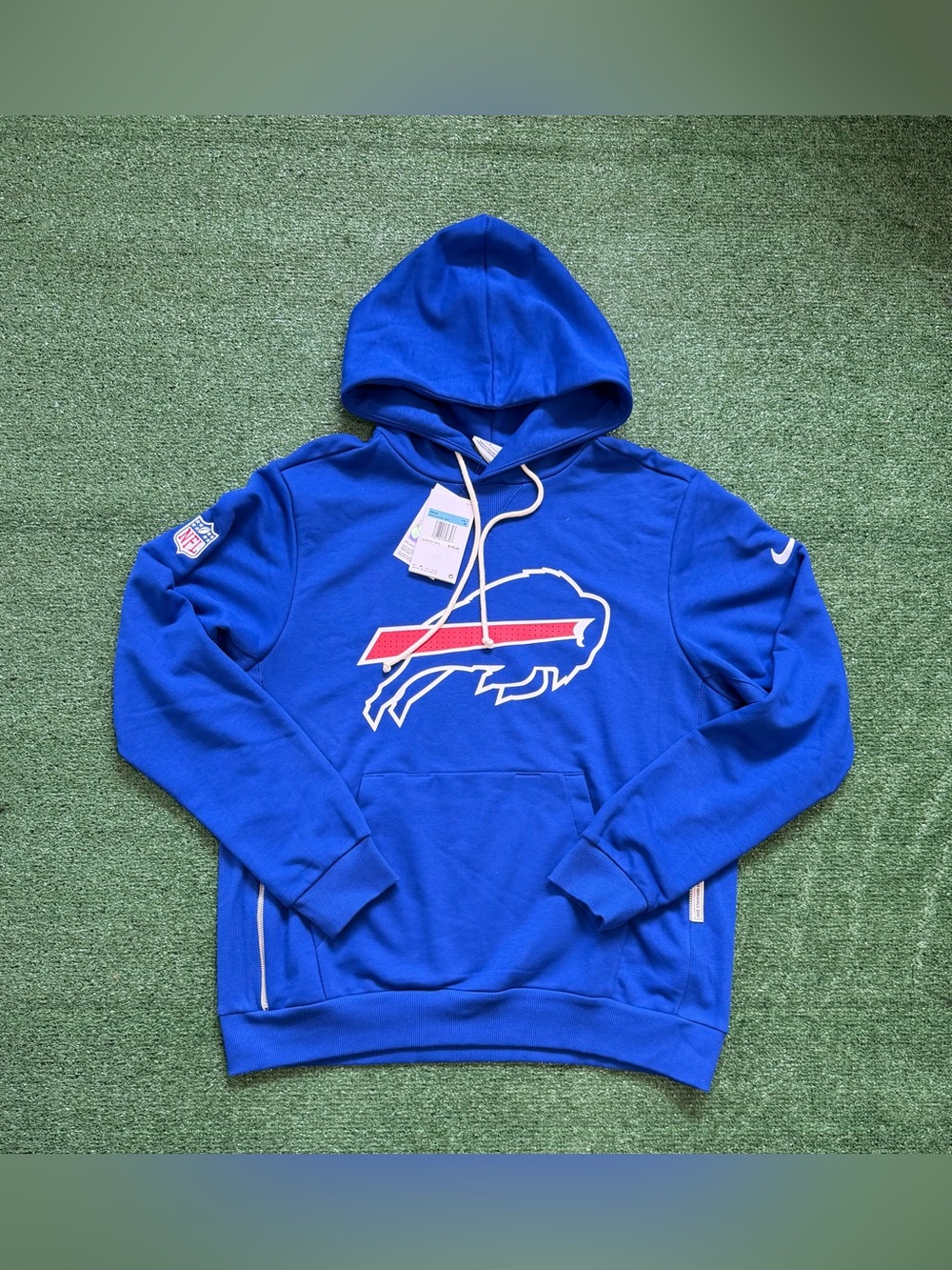 Nike Buffalo Bills 2025 Standard Issue Sideline Blue Hoodie Men’s Medium